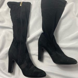 HEELED KNEE - HIGH BOOTS